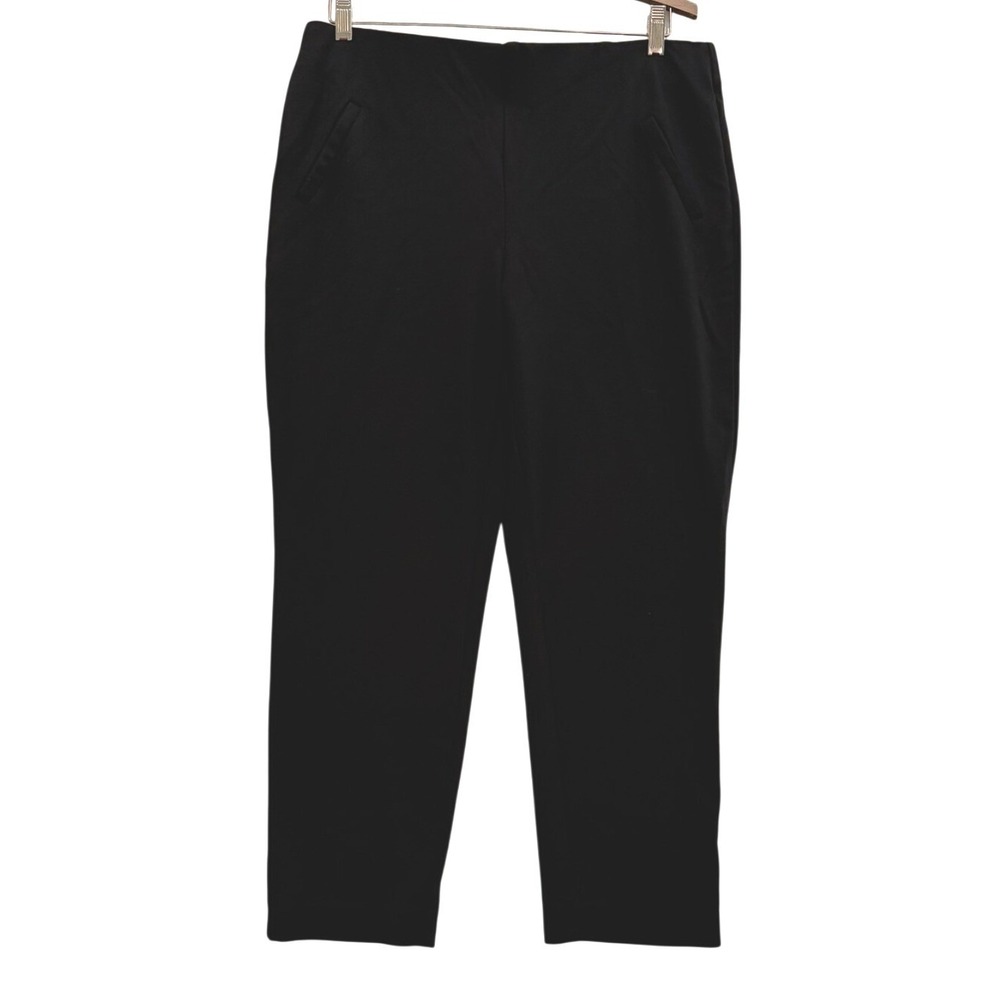 Chicos Fabulously Slimming Ankle Pants Black Stretch Pull On Pants Size 1.5 / 10